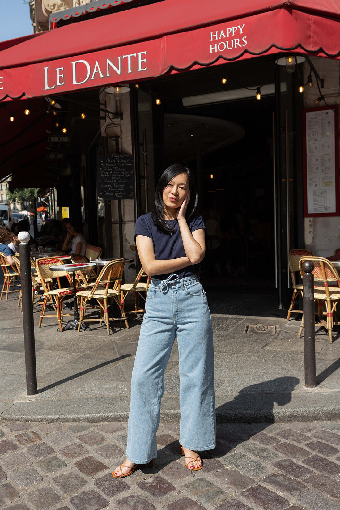 Petite-and-so-what-tee-shirt-coton-marine-femme-petite