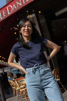 Petite-and-so-what-tee-shirt-coton-marine-femme-petite