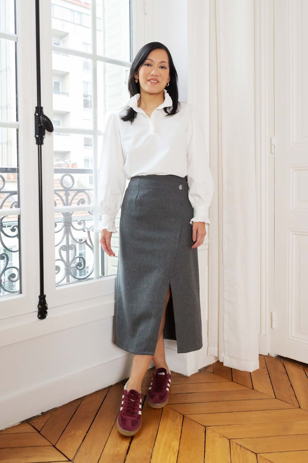 Petite-and-so-what-jupe-laine-portefeuille-femme-petite-gris