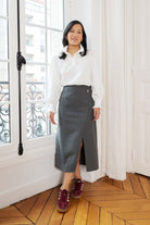 Petite-and-so-what-jupe-laine-portefeuille-femme-petite-gris
