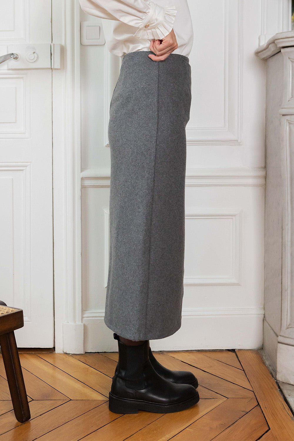 Petite-and-so-what-jupe-laine-portefeuille-femme-petite-gris