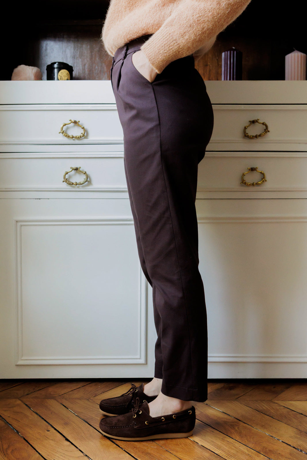 Petite-so-what-women's-chocolate-brown-chino-pants-petite