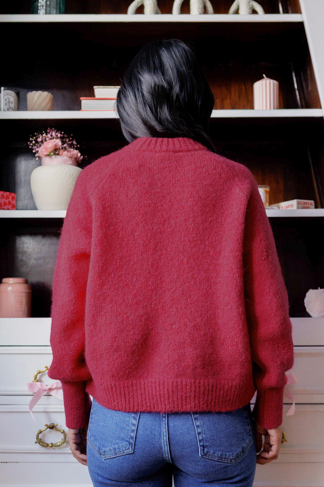 Petite-and-so-what-pull-laine-femme-petite-framboise-rose-ilona