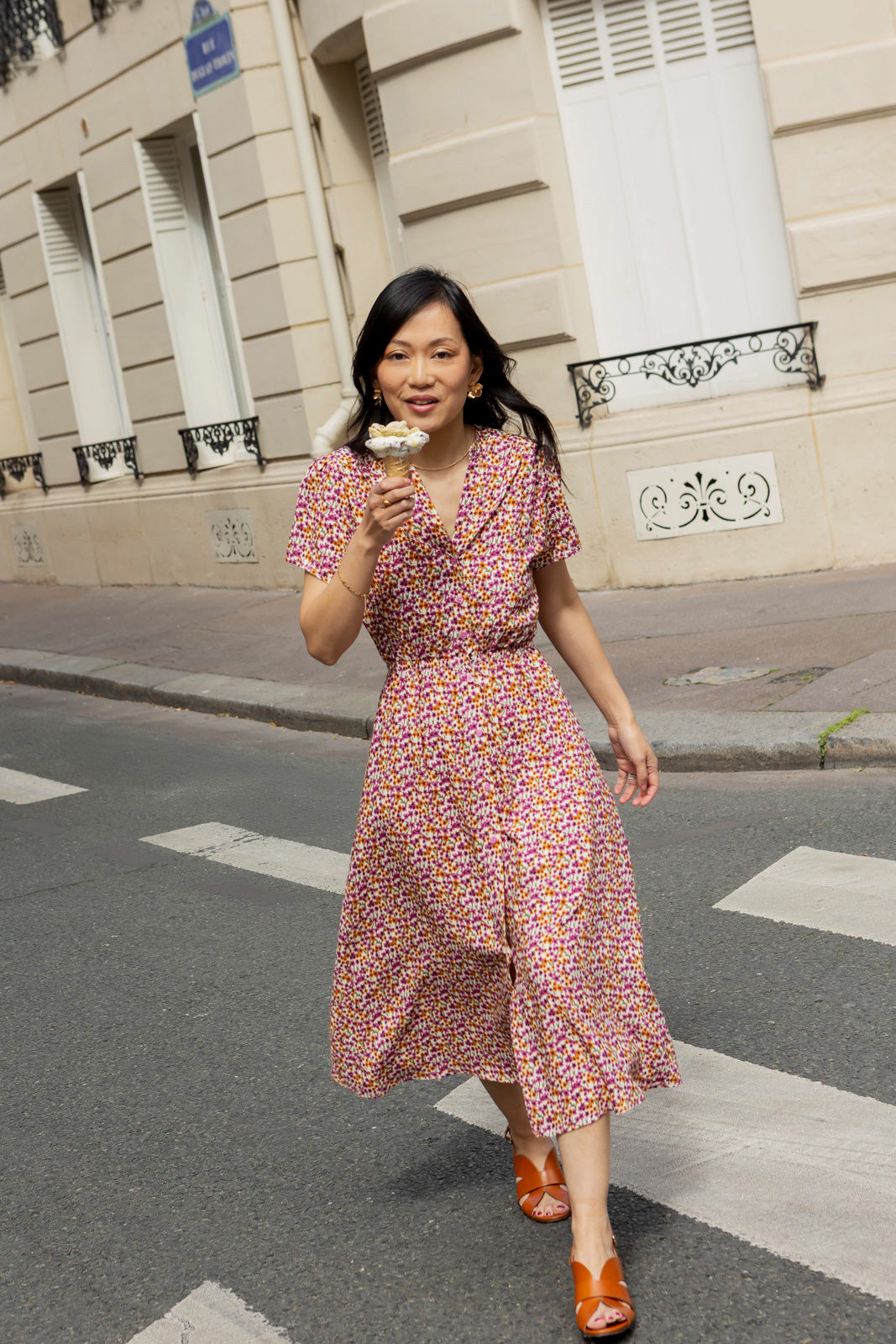 Petite-and-so-what-robe-fleuri-violet-longue-femme-petite-giada