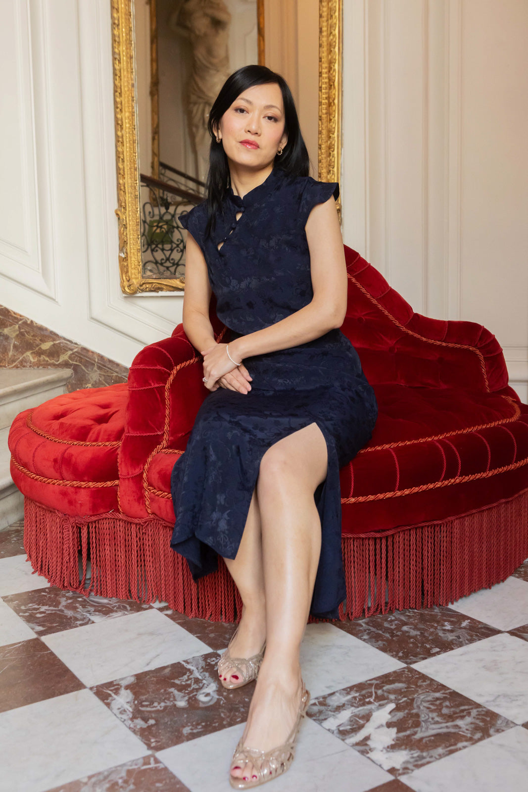 Petite-and-so-what-robe-mi-longue-femme-petite-bleu-marine-kim