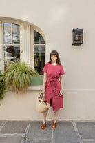 Petite-and-so-what-robe-stevie-tee-shirt-fuschia-rose-femme-petite