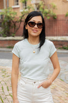 Petite-and-so-what-tee-shirt-manches-courtes-vert-pale-femme-petite