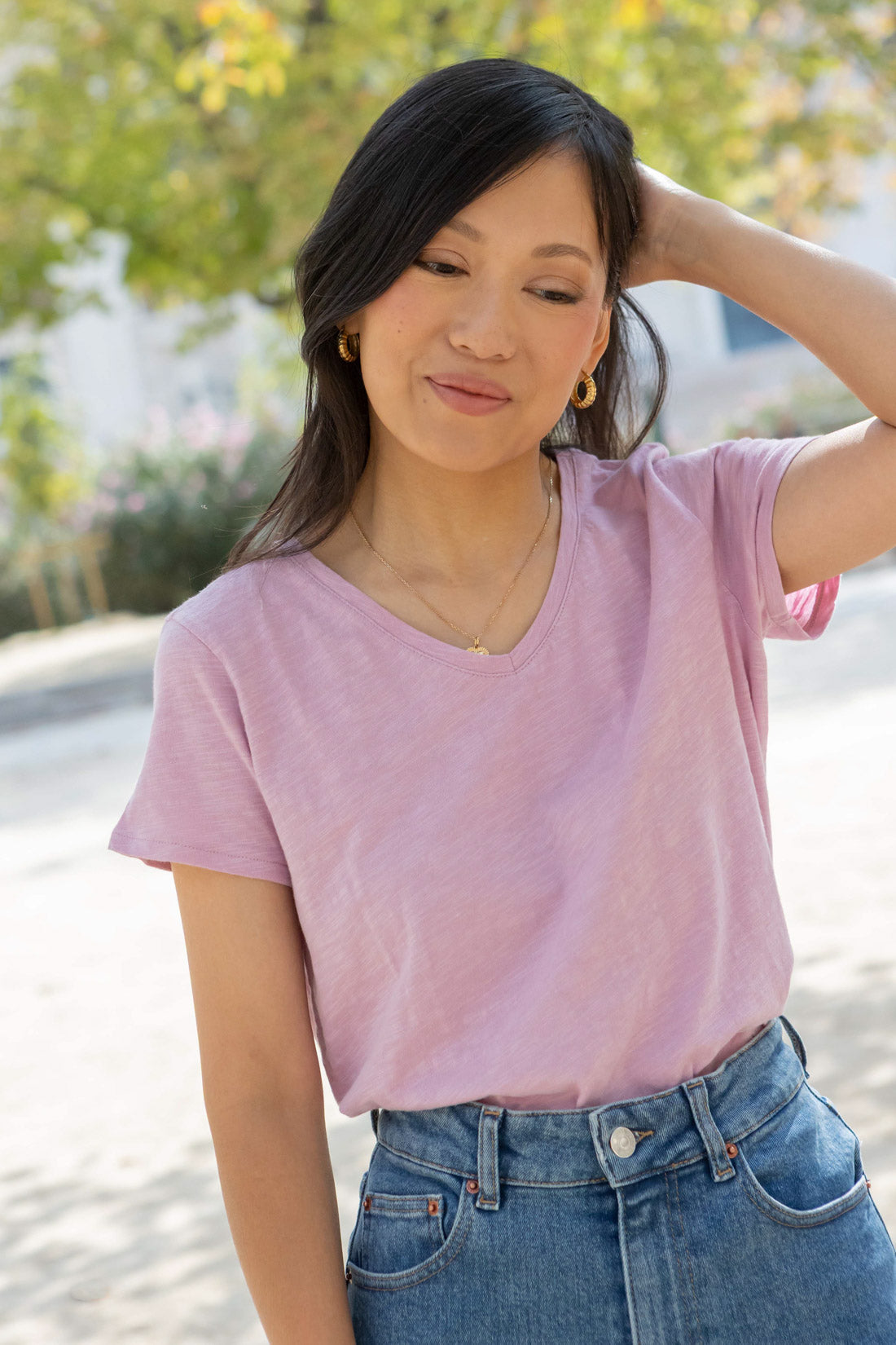 Petite-and-so-what-tee-shirt-simone-rose-coton-col-v-femme-petite