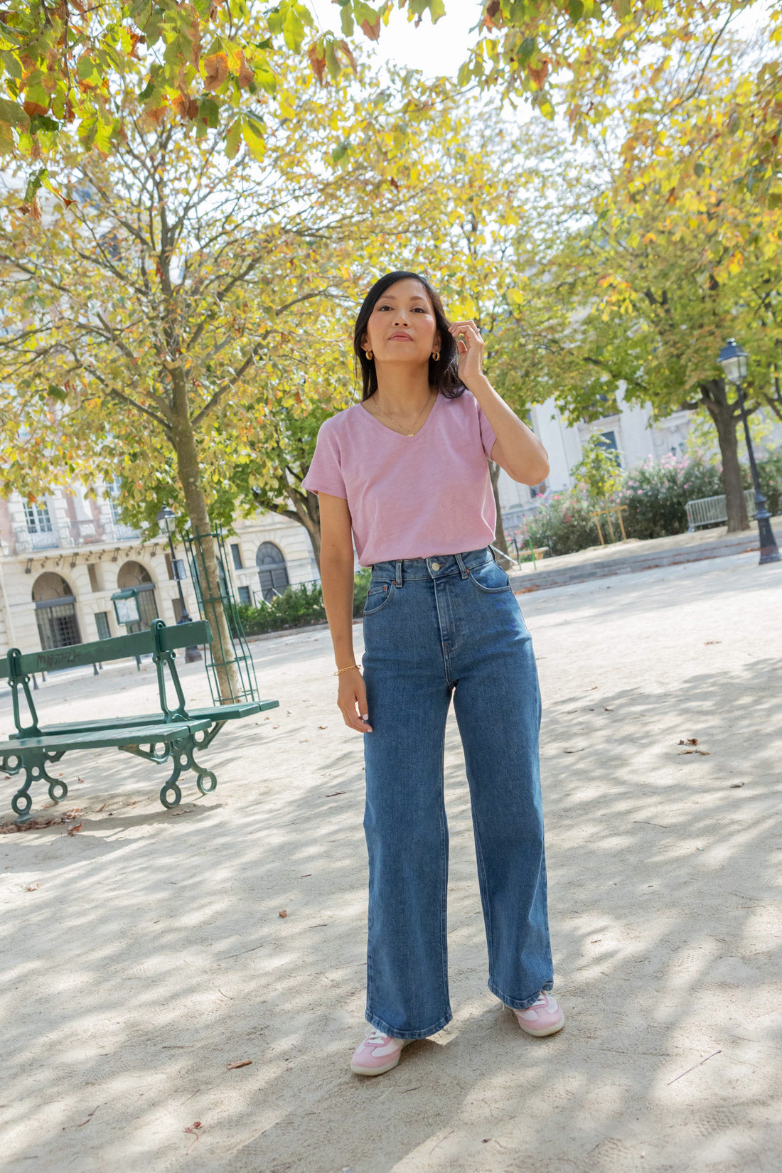 Petite-and-so-what-tee-shirt-simone-rose-coton-col-v-femme-petite