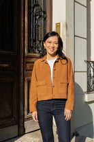 Petite-and-so-what-veste-daim-camel-marron-femme-petite