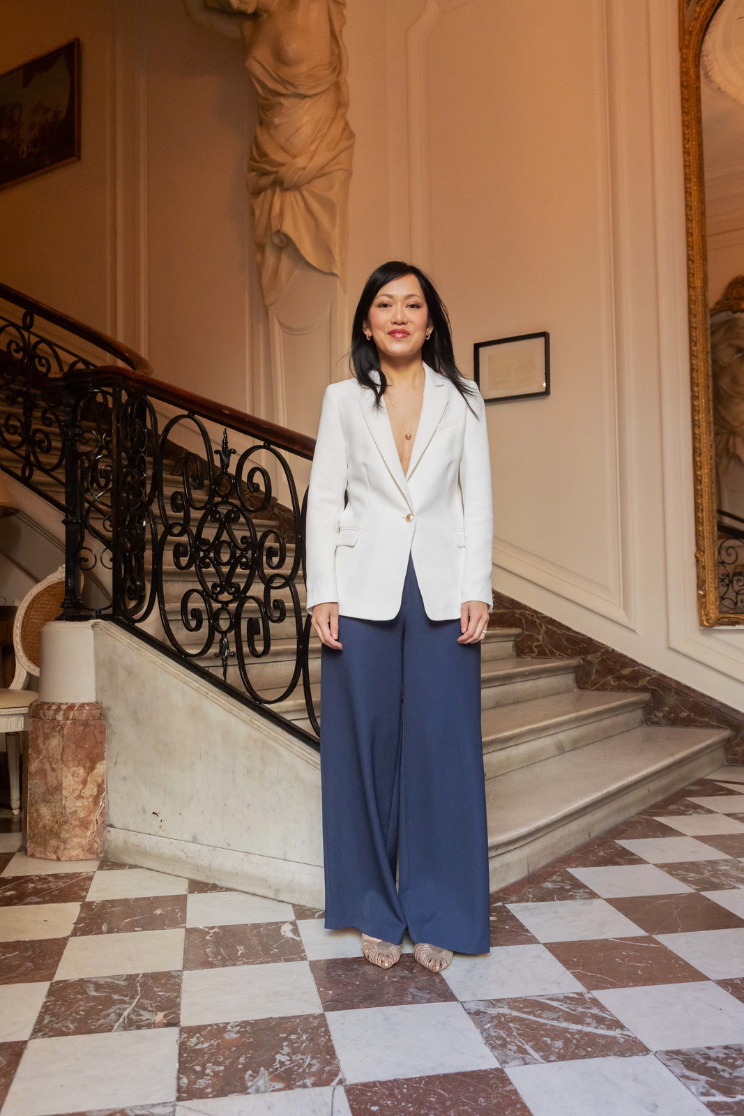 Petite-and-so-what-veste-stephanie-ecru-femme-petite-costume-elegant