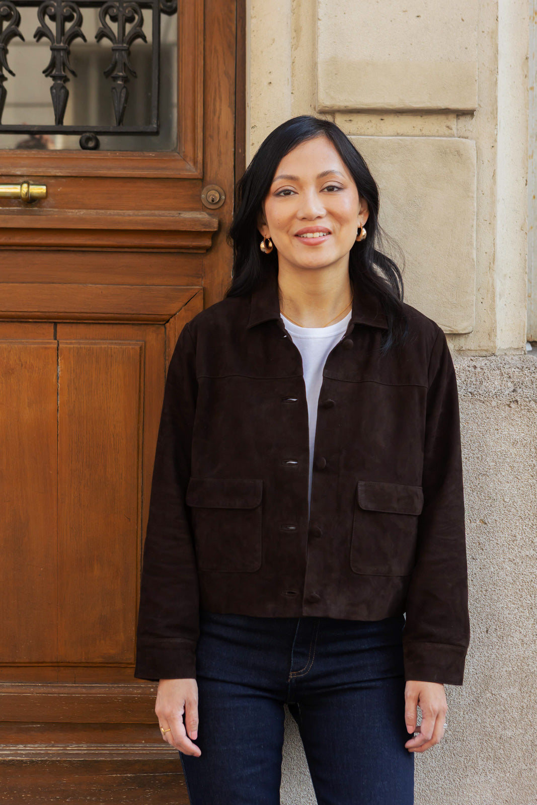 Petite-and-so-what-veste-daim-chocolat-marron-femme-petite