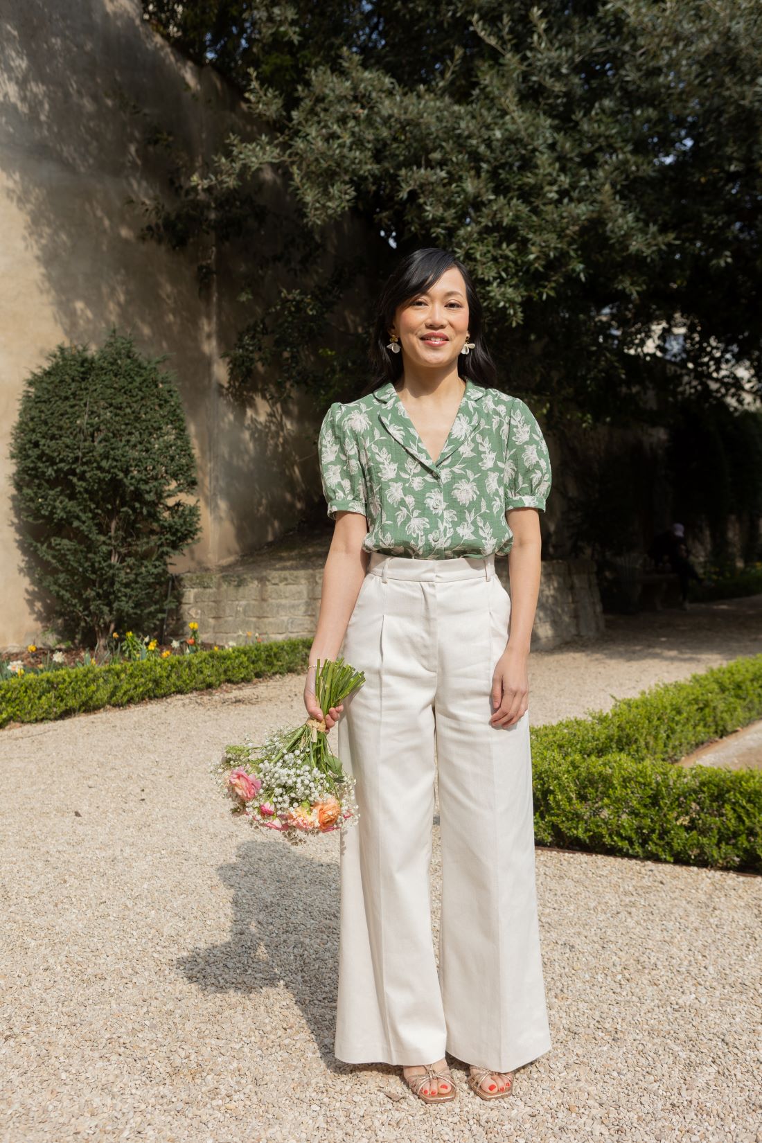 Blouse Olga - fleuri tilleul - Petite and So What