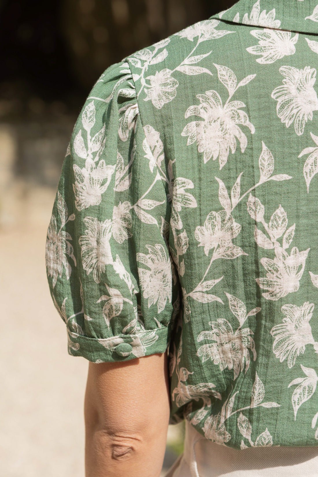 Blouse Olga - fleuri tilleul - Petite and So What