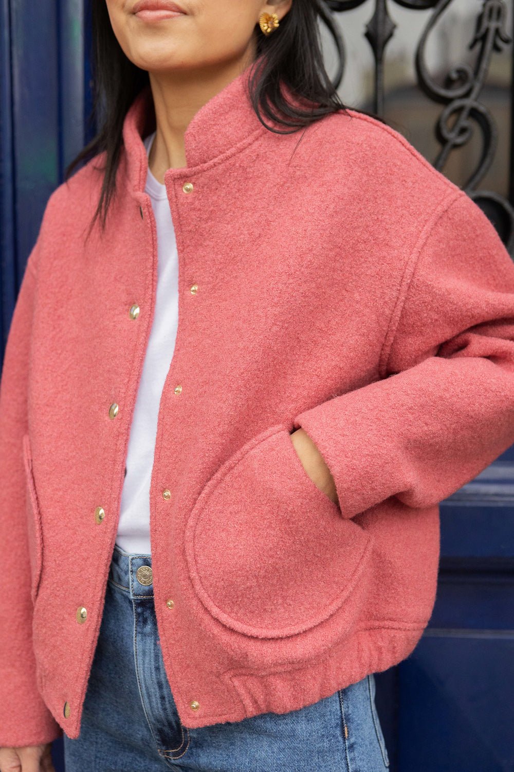 Bomber Drew - vieux rose - Petite and So What