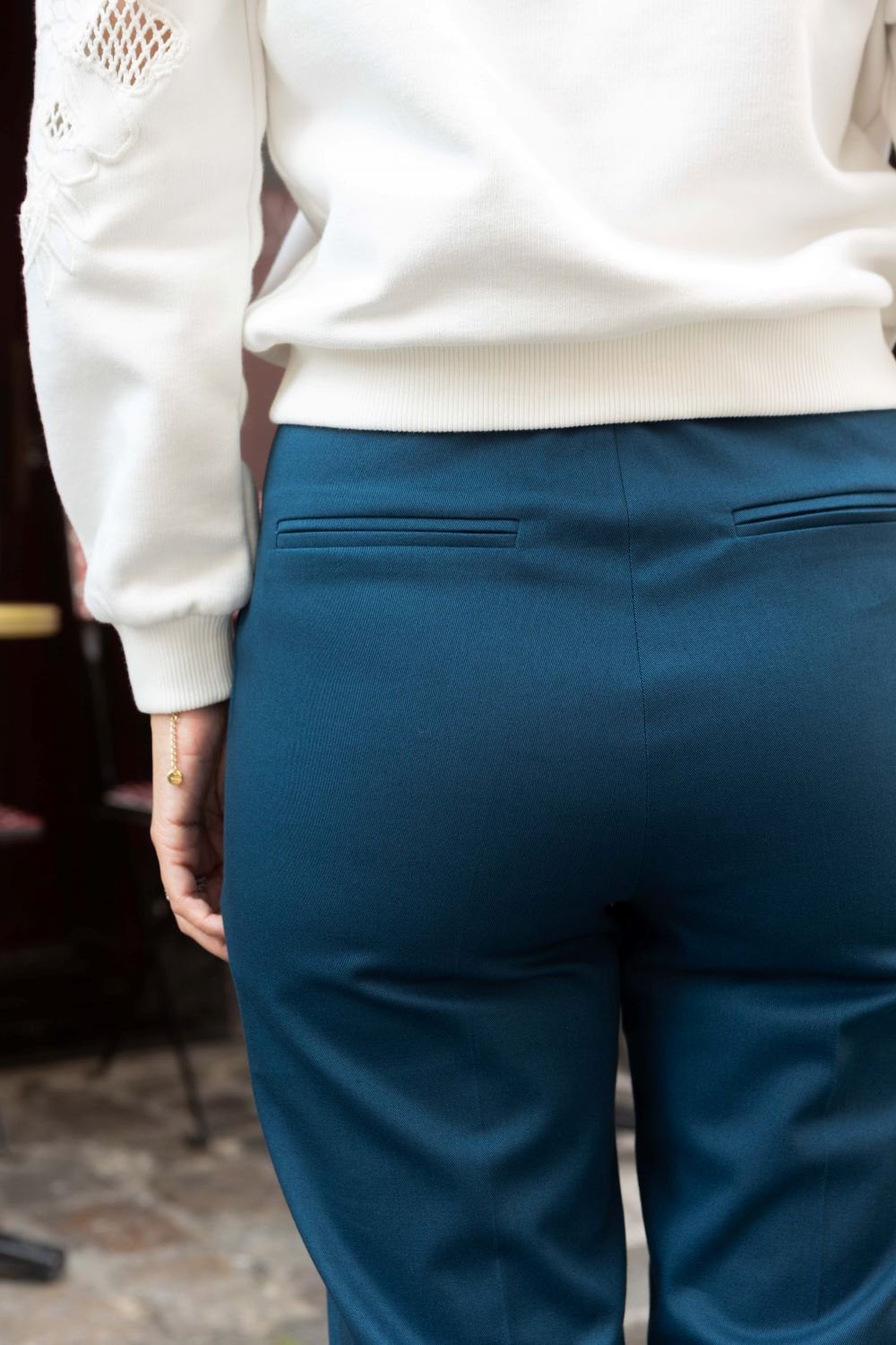Chino Judy - peacock blue - Petite and So What