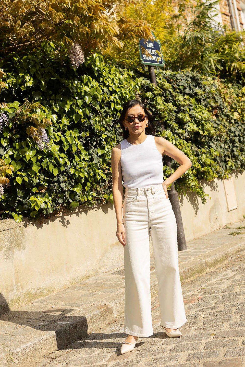 Joyce tank top - white - Petite and So What