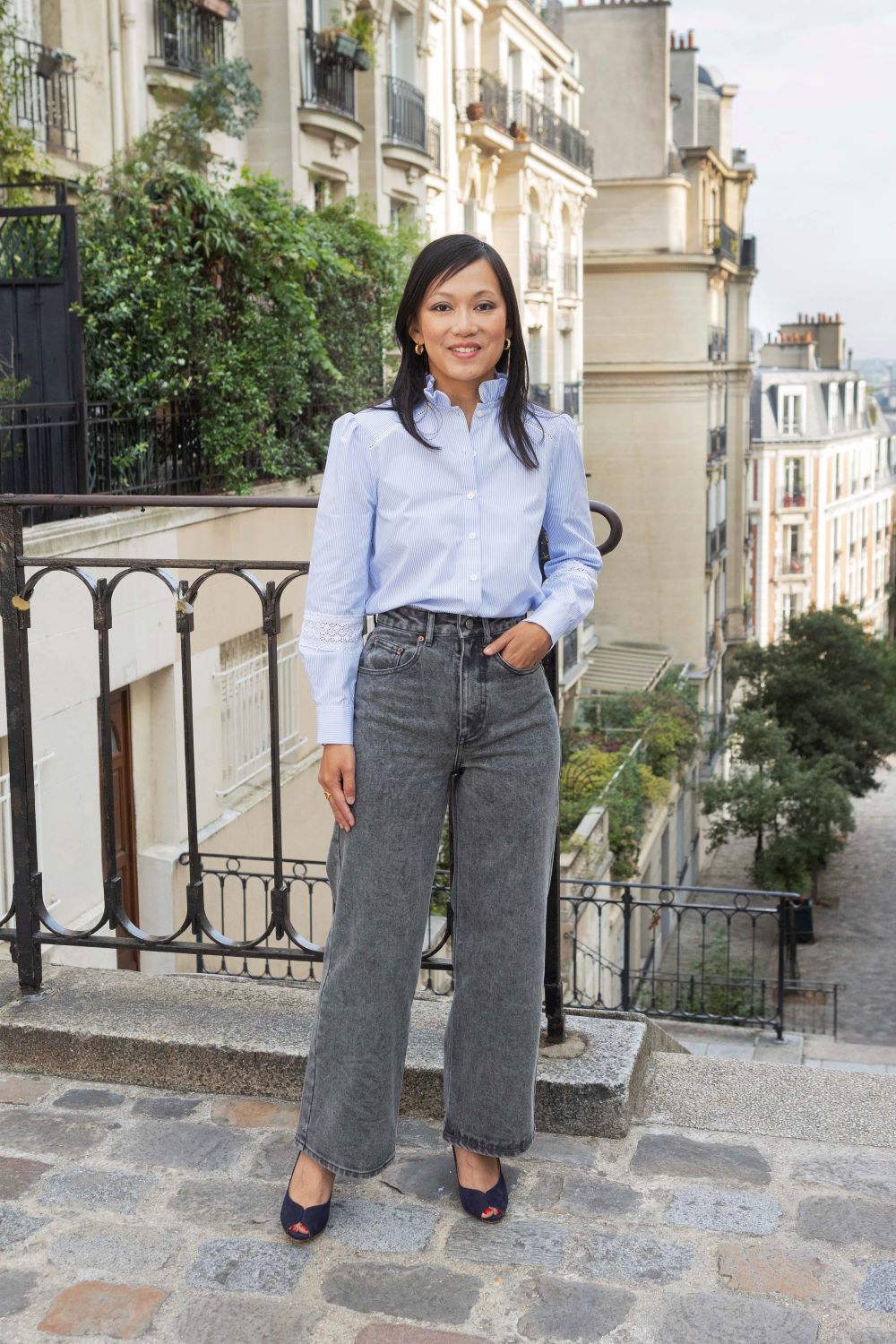 Audrey wide jeans - grey - Petite and So What