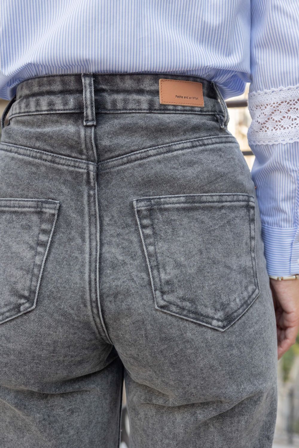 Audrey wide jeans - grey - Petite and So What