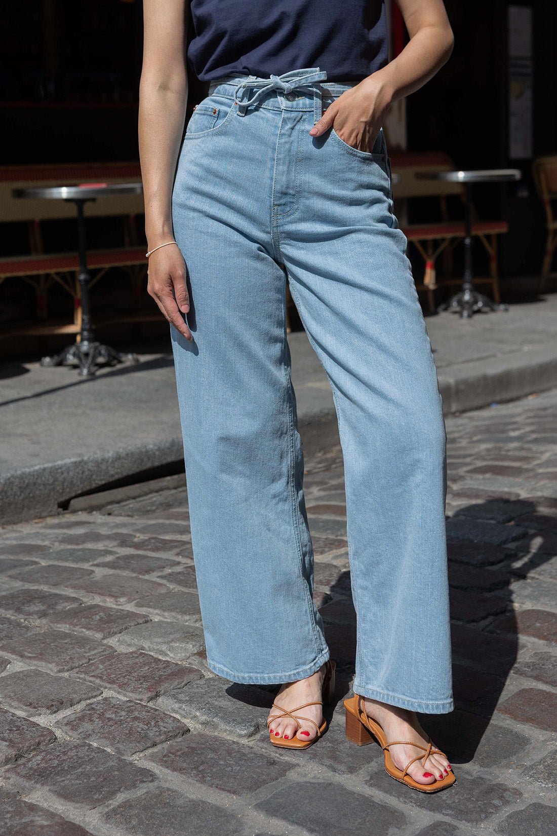 Jenna wide jeans - light blue - Petite and So What