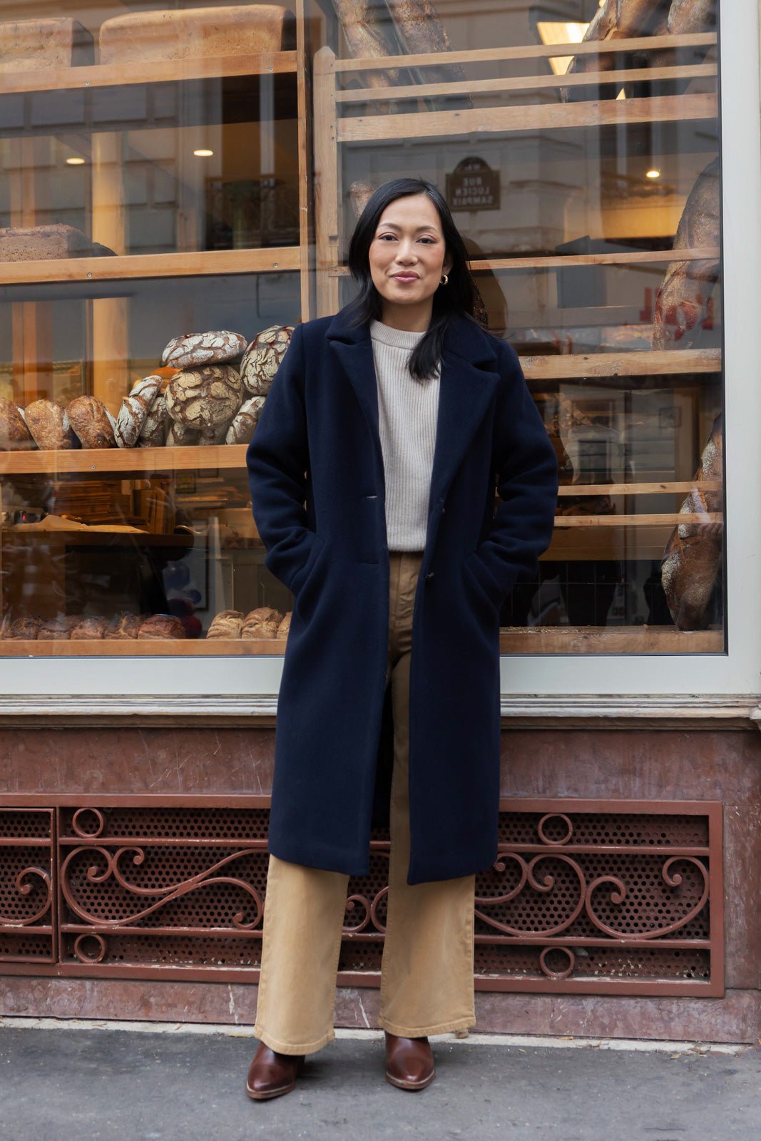 Manteau Françoise - marine - Petite and So What