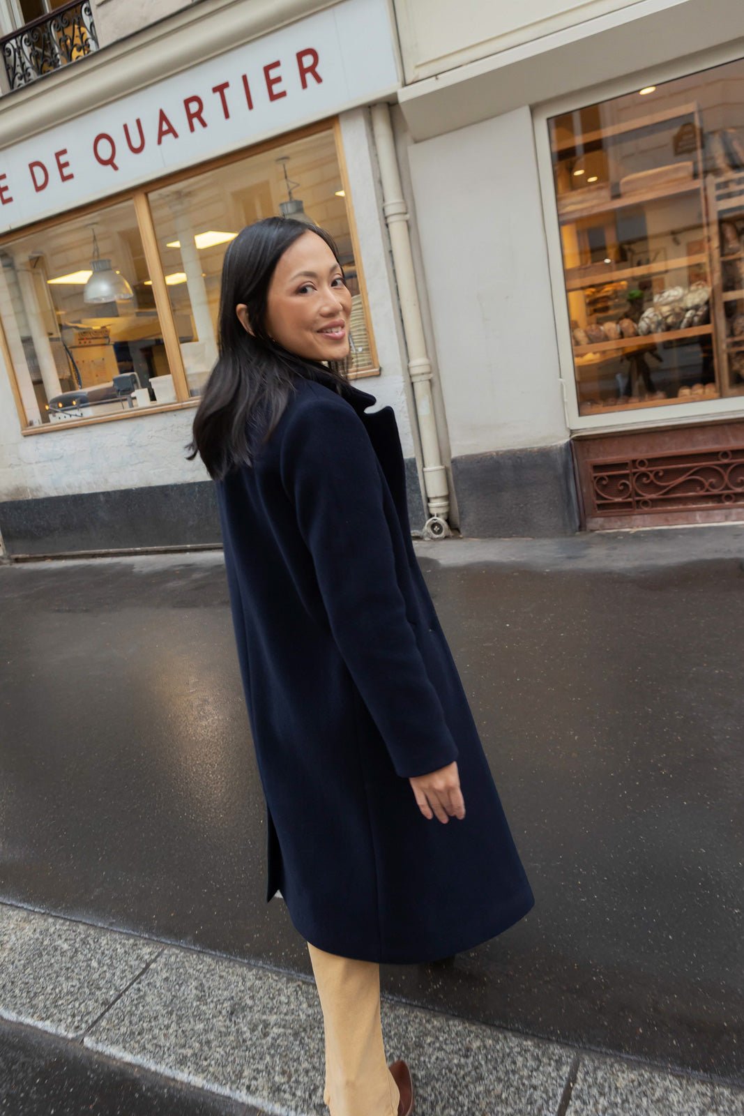 Manteau Françoise - marine - Petite and So What