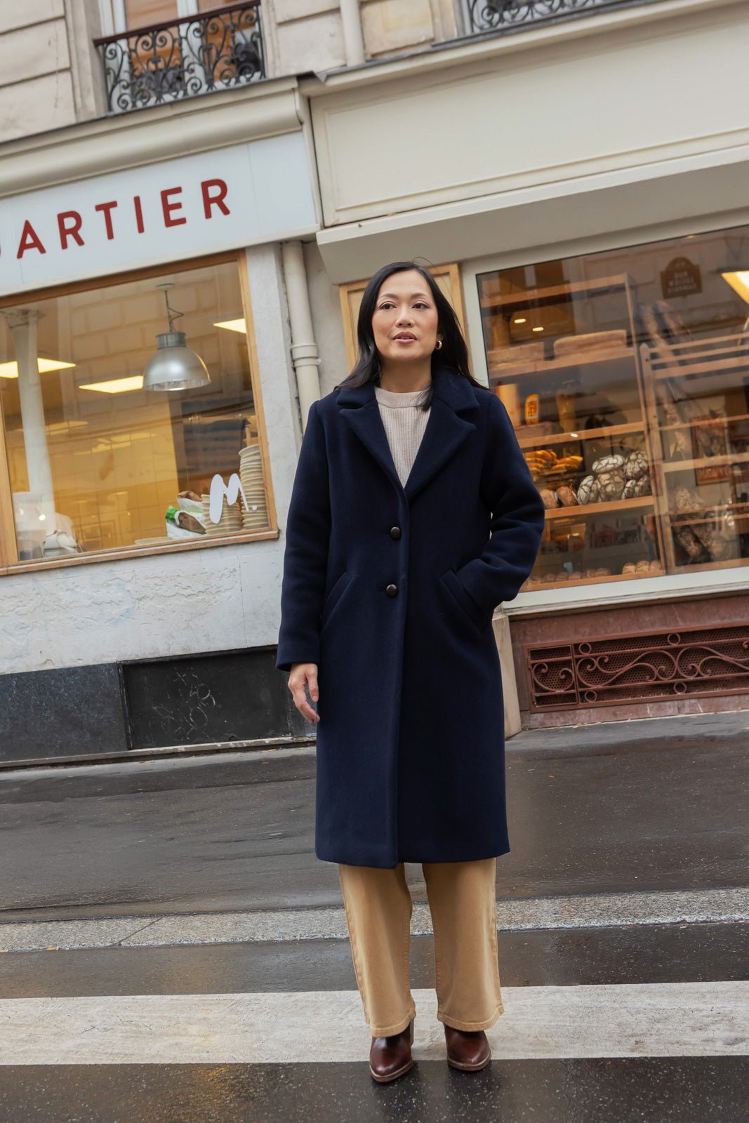 Françoise coat - navy blue - Petite So What