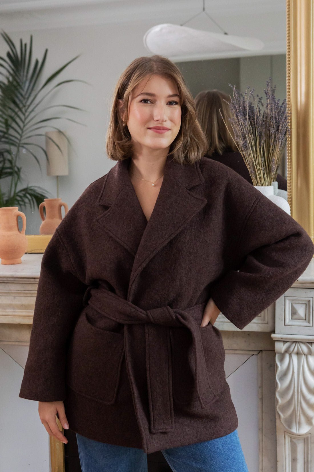 Yoko coat - chocolate - Petite and So What