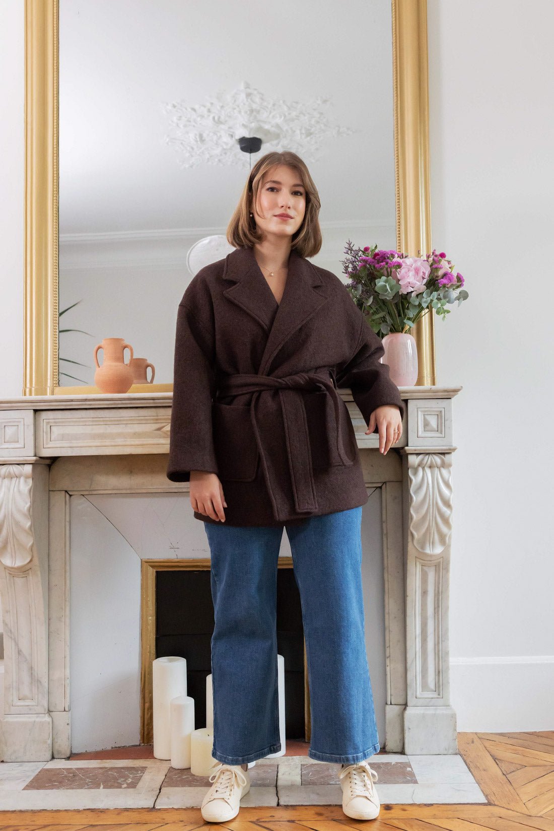 Yoko coat - chocolate - Petite and So What