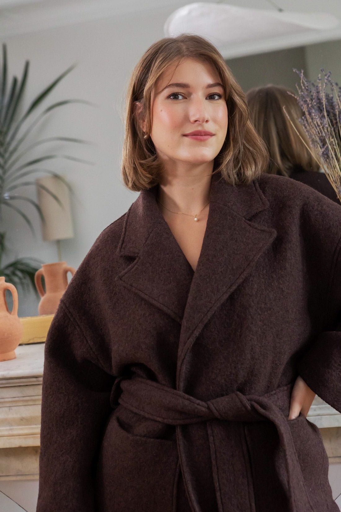 Yoko coat - chocolate - Petite and So What