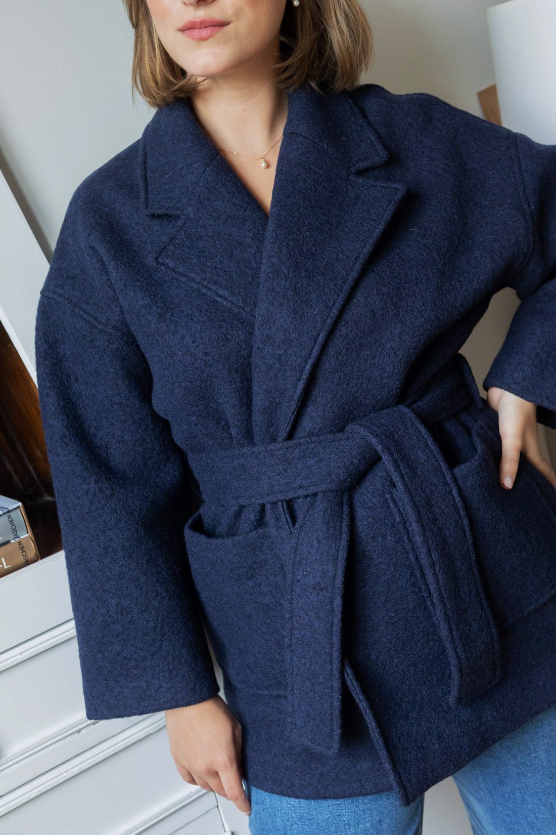 Manteau Yoko - marine - Petite and So What