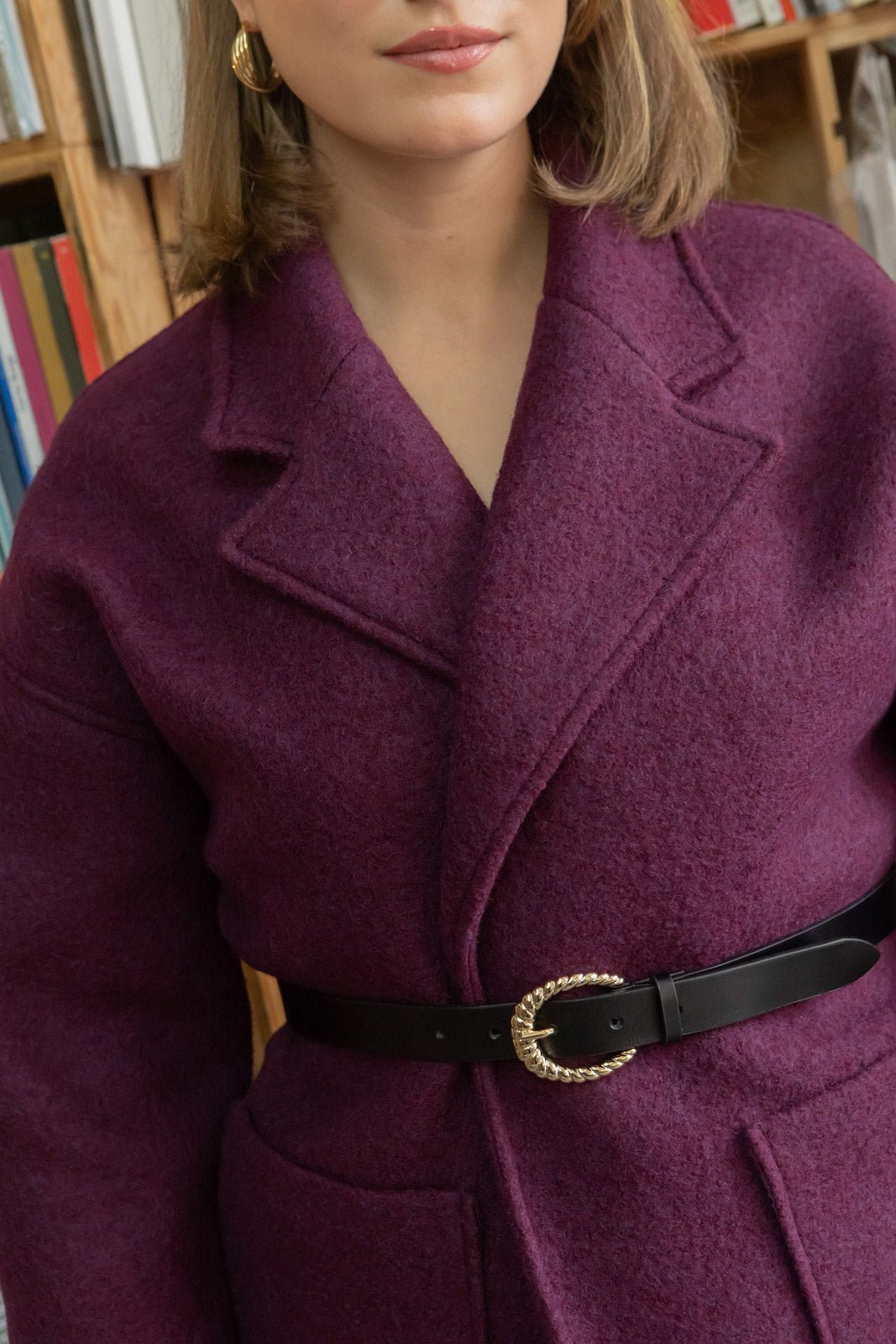 Manteau Yoko - prune - Petite and So What