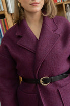 Manteau Yoko - prune - Petite and So What