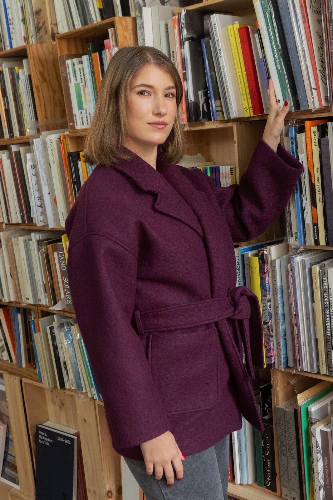 Manteau Yoko - prune - Petite and So What