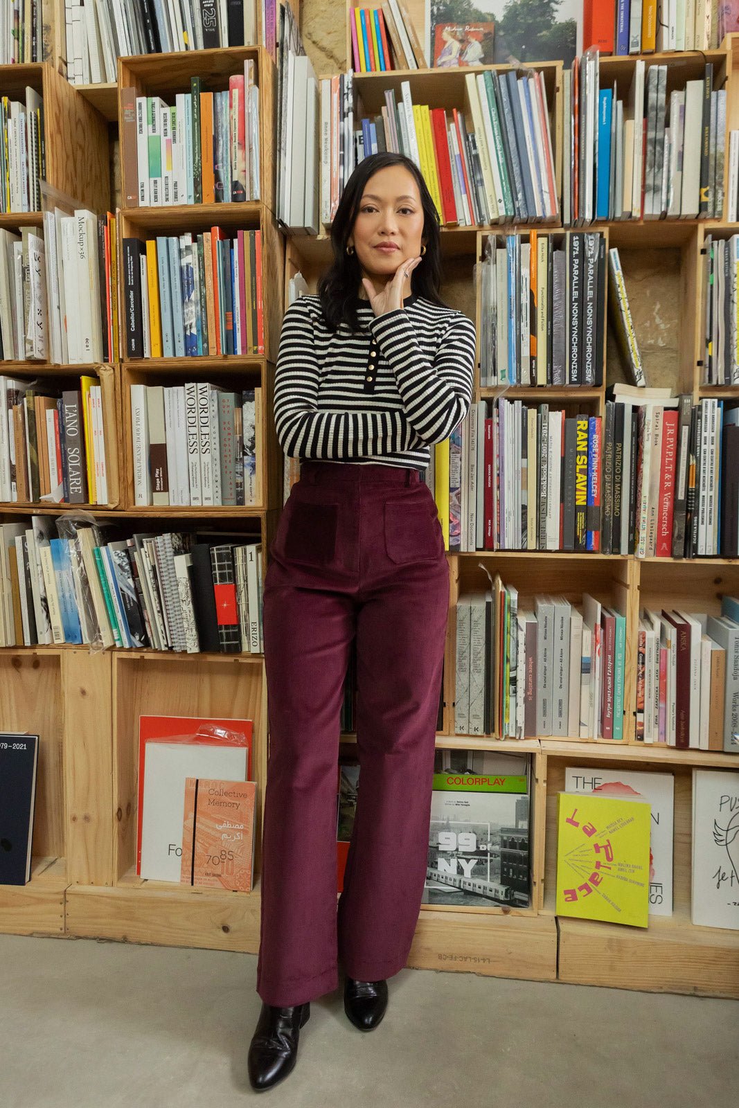 Pantalon Gwenn - bordeaux - Petite and So What