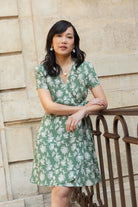 Robe Edith - fleuri tilleul - Petite and So What