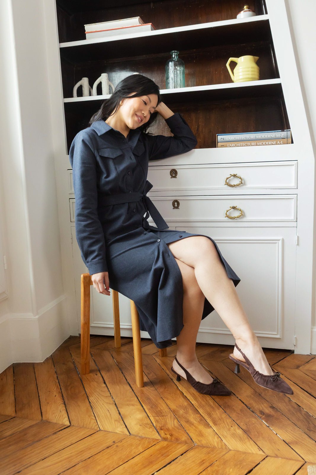 Robe Maria - bleu marine - Petite and So What