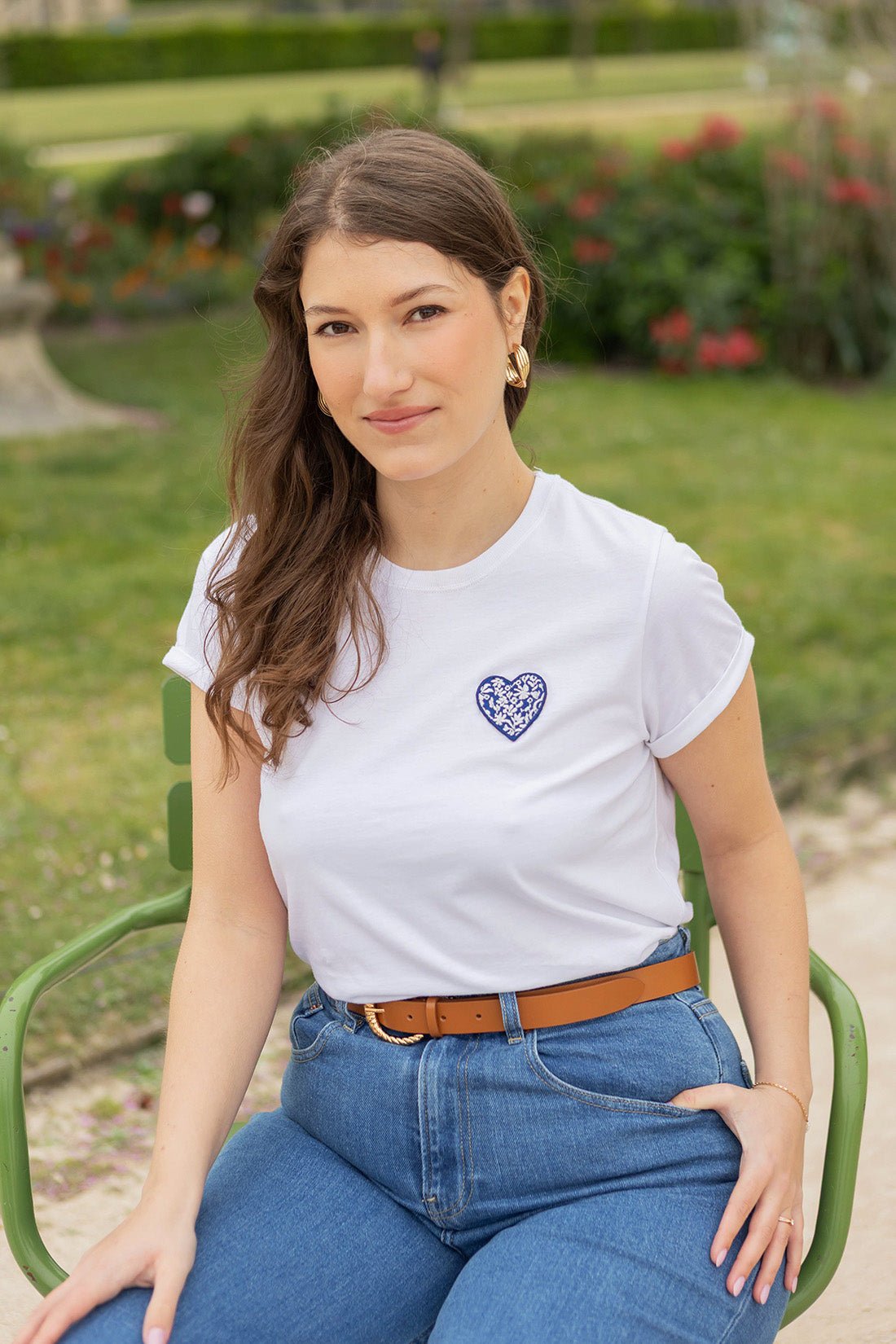 Tee - shirt Norah - blue heart - Petite and So What