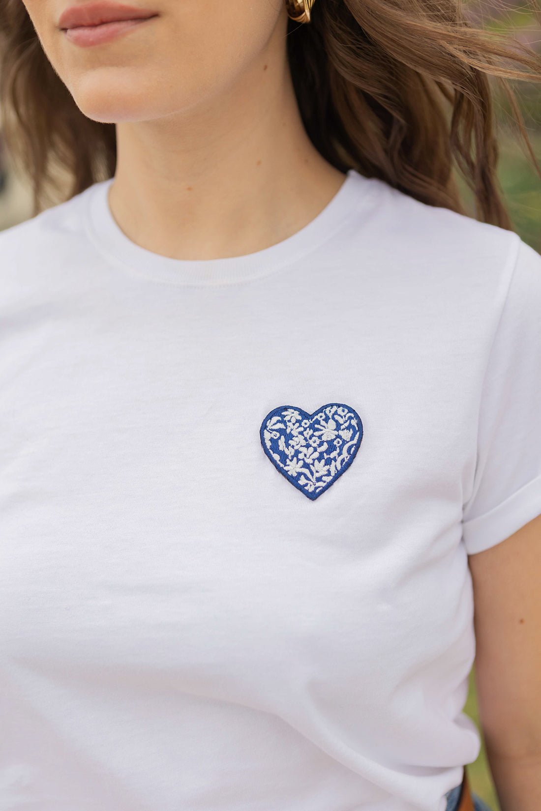 Tee - shirt Norah - blue heart - Petite and So What