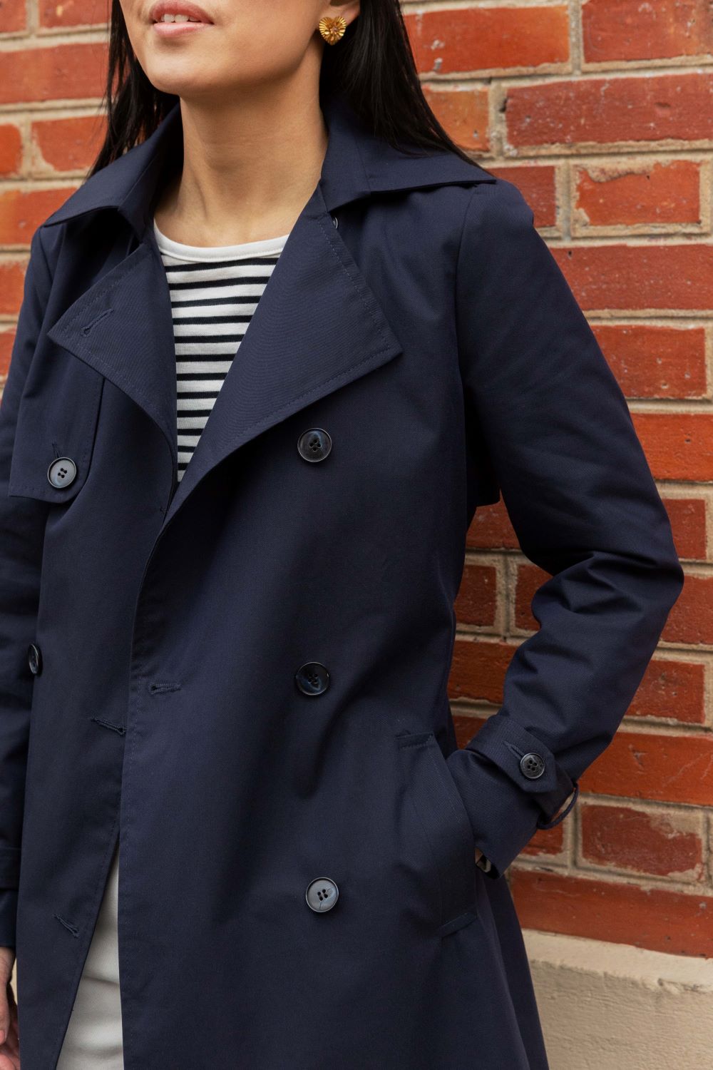 Trench Geri - marine - Petite and So What