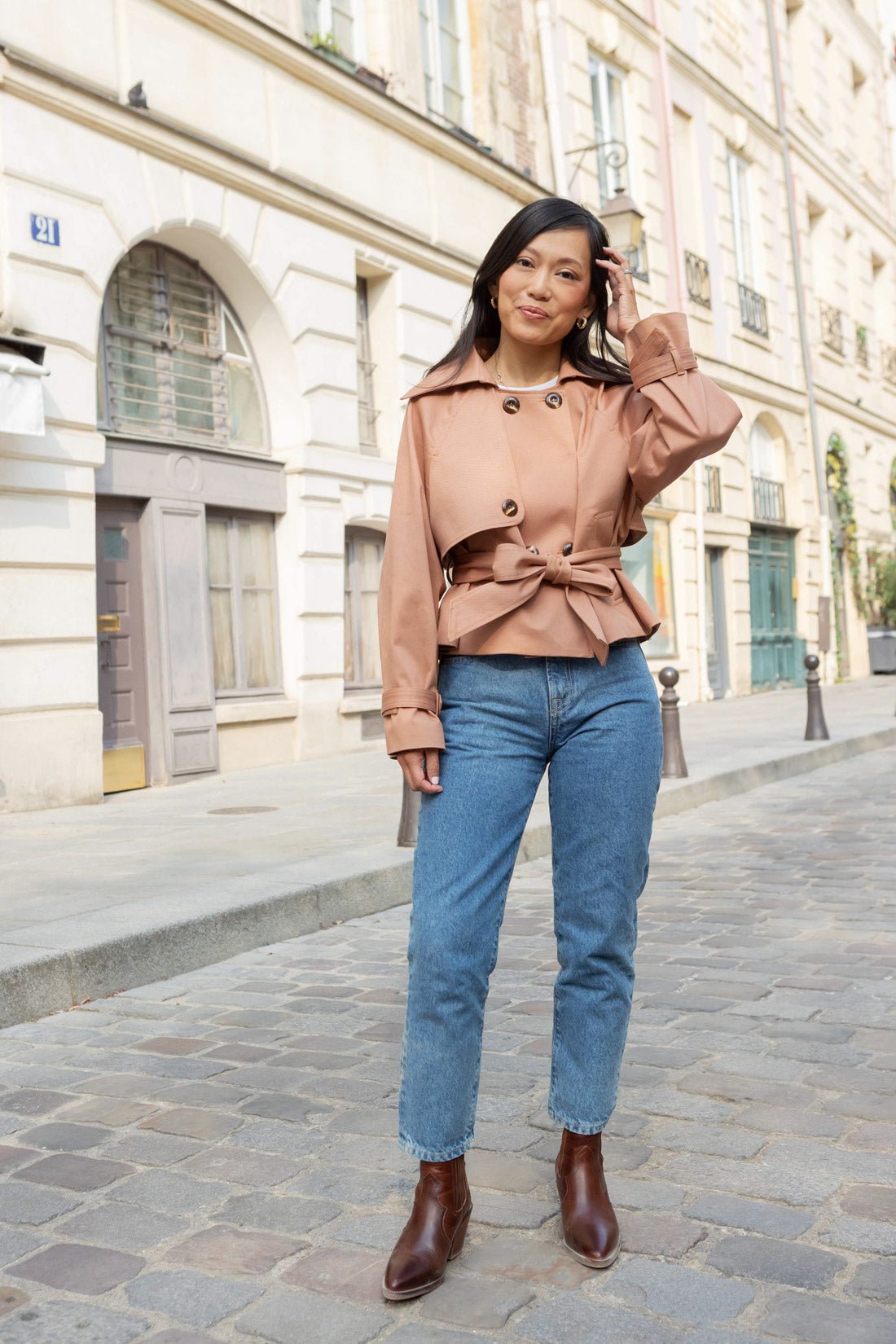 Trench Patricia - vieux rose - Petite and So What