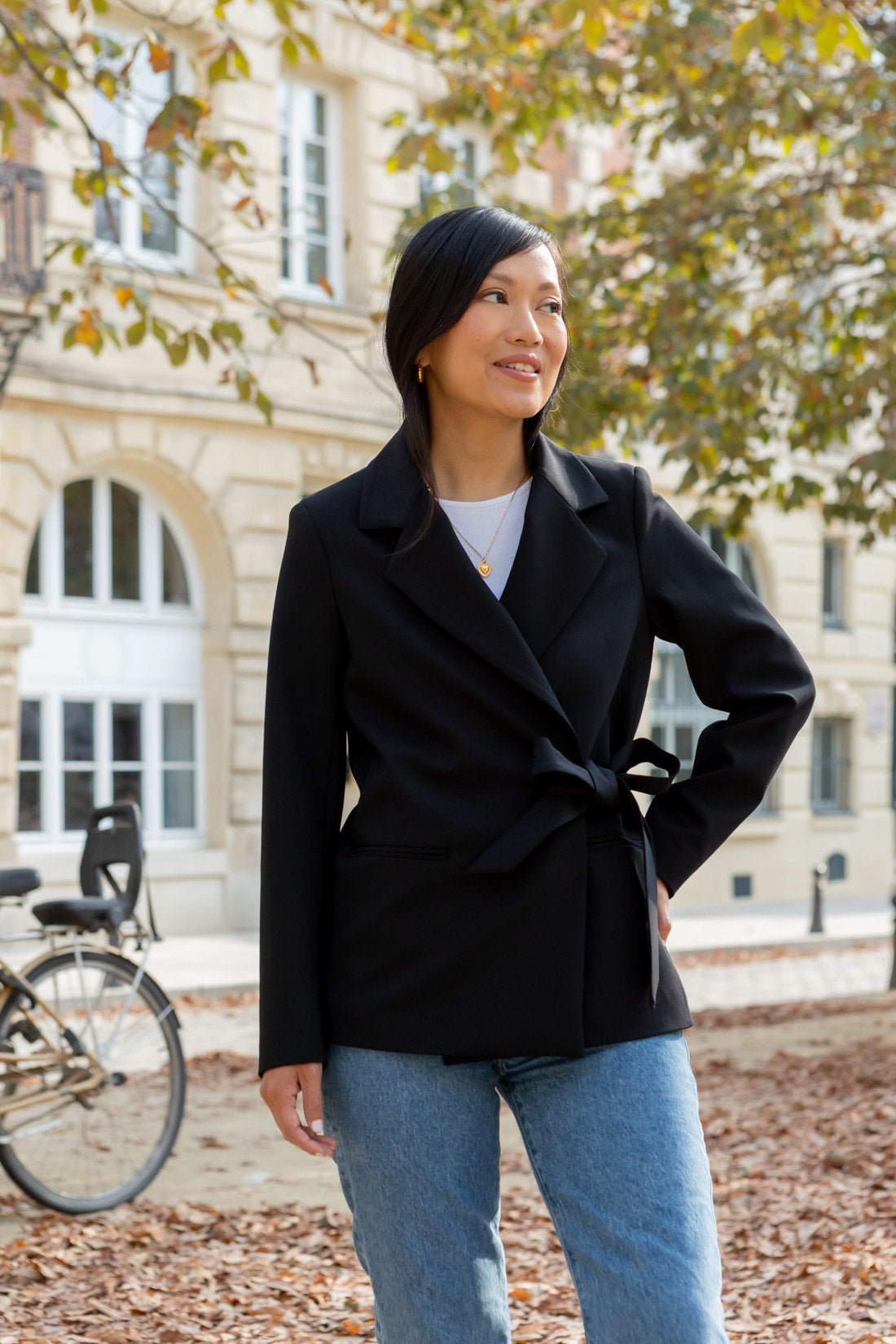 Veste croisée Alysa - noir - Petite and So What