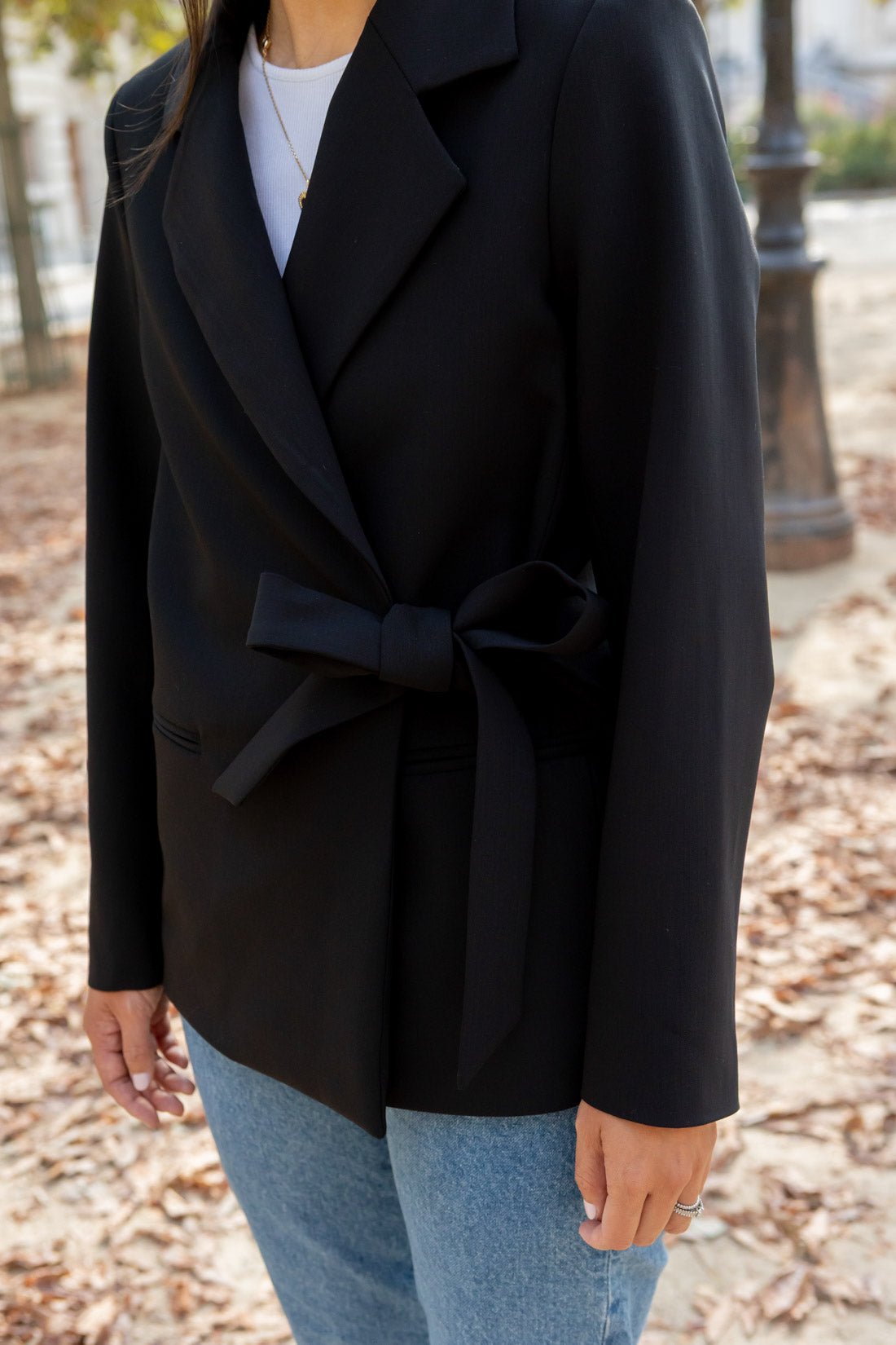 Veste croisée Alysa - noir - Petite and So What