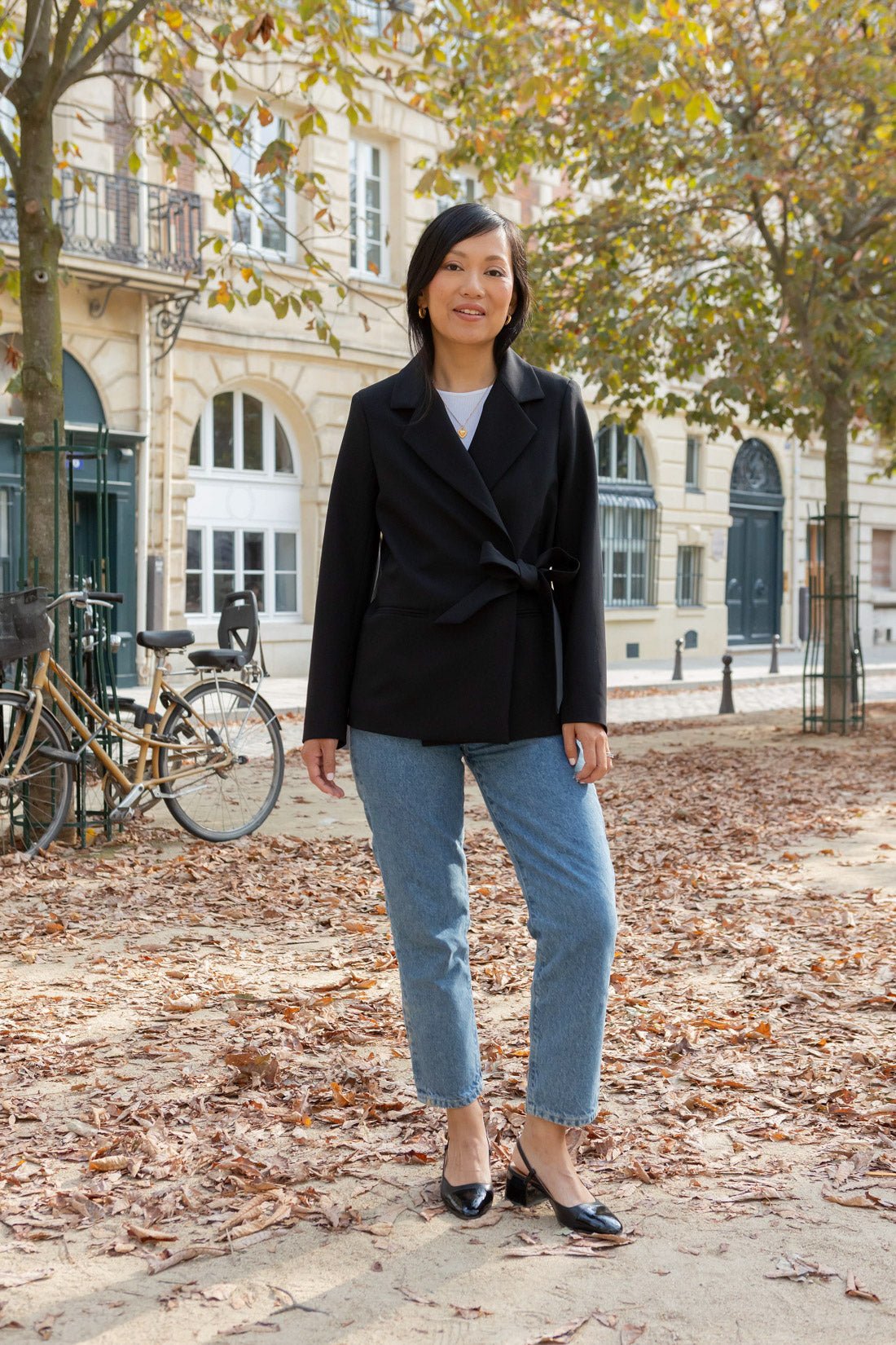 Veste croisée Alysa - noir - Petite and So What