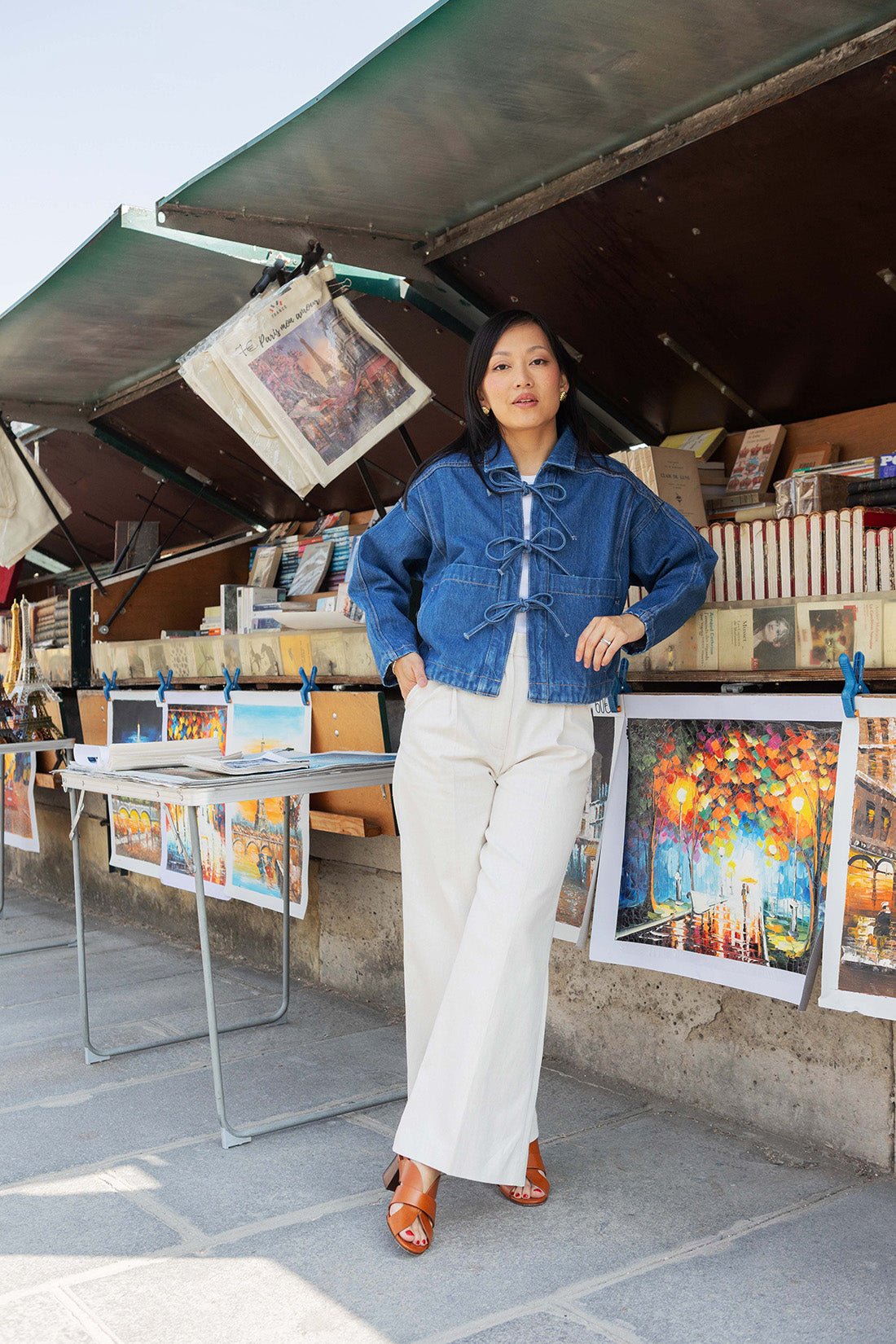 Veste en jean Melissa - noeuds - Petite and So What