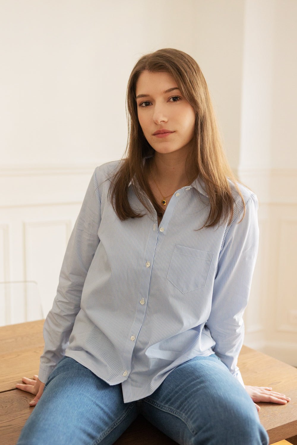 Chemise Sarah - rayée Bleu - Petite and So What